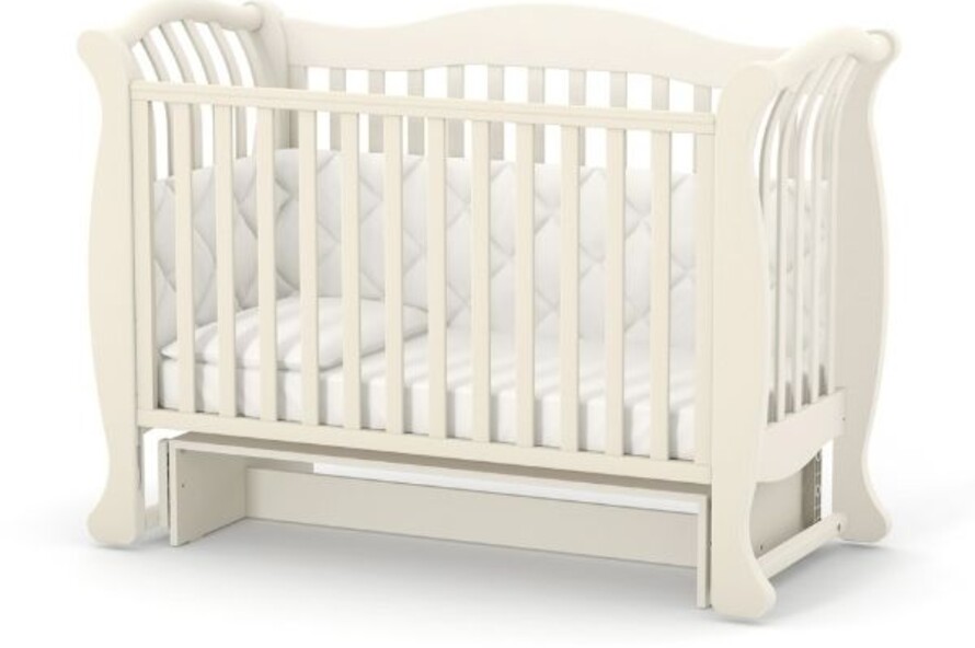 Детская кроватка Верес Лд19 без ящика (Слоновая Кость) Ес