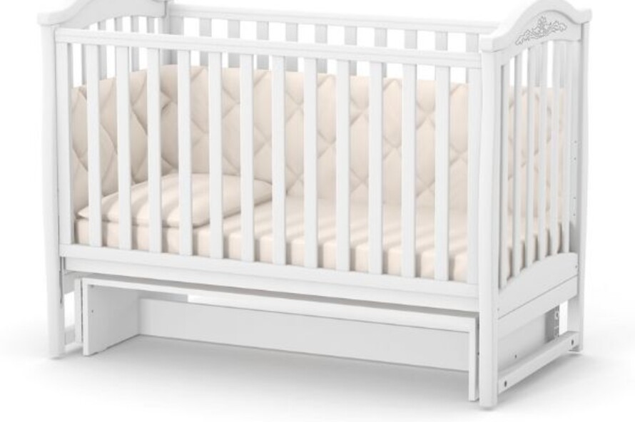 Дитяче ліжечко Верес Лд3 без ящика (Білий)