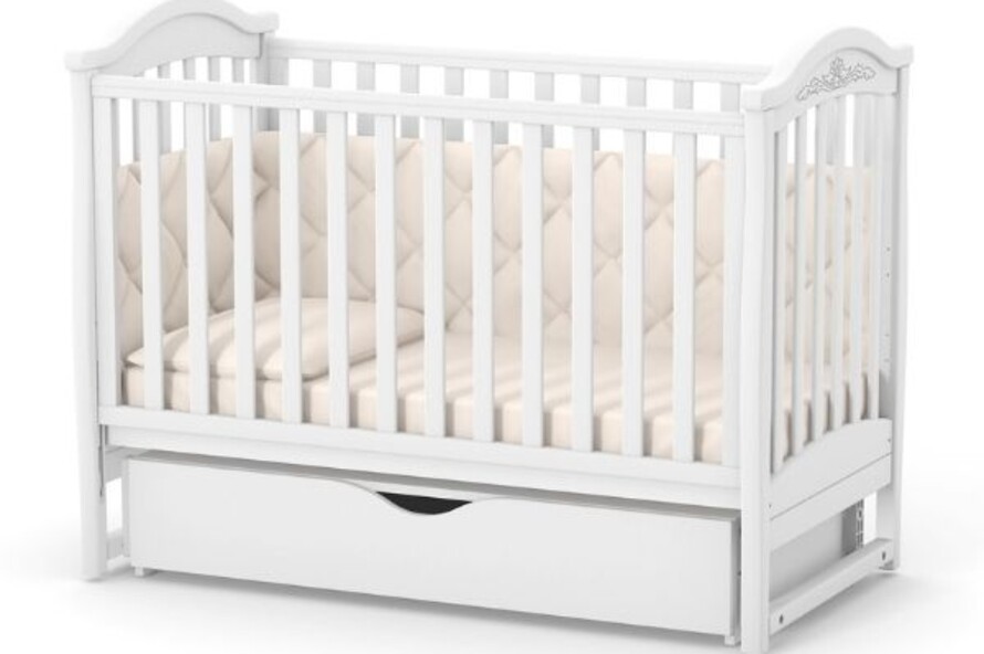 Дитяче ліжечко Верес Лд3 без ящика (Білий)