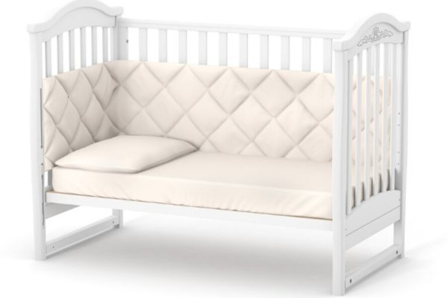 Дитяче ліжечко Верес Лд3 без ящика (Слонова Кость)