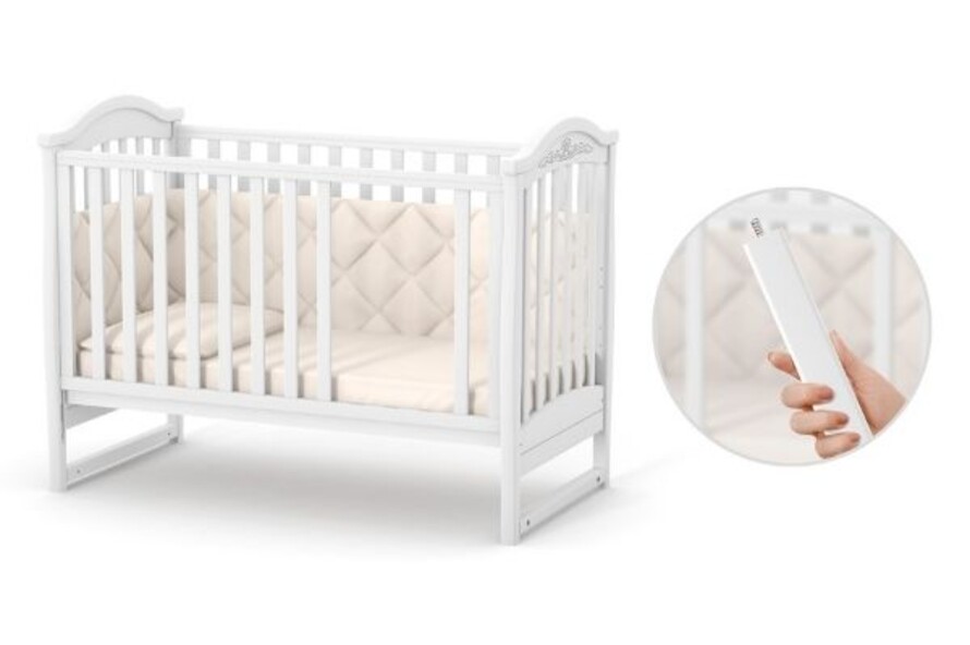 Дитяче ліжечко Верес Лд3 без ящика (Слонова Кость)