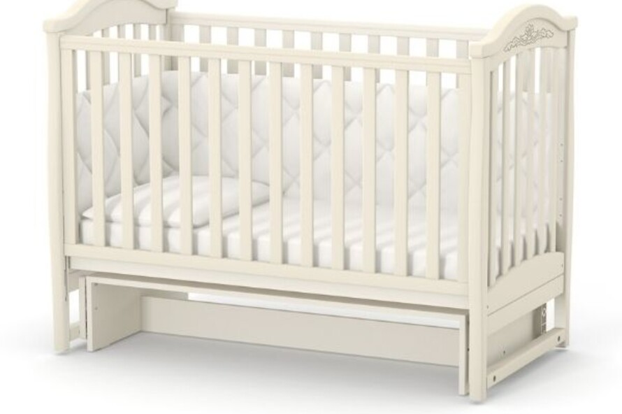Дитяче ліжечко Верес Лд3 без ящика (Слонова Кость)