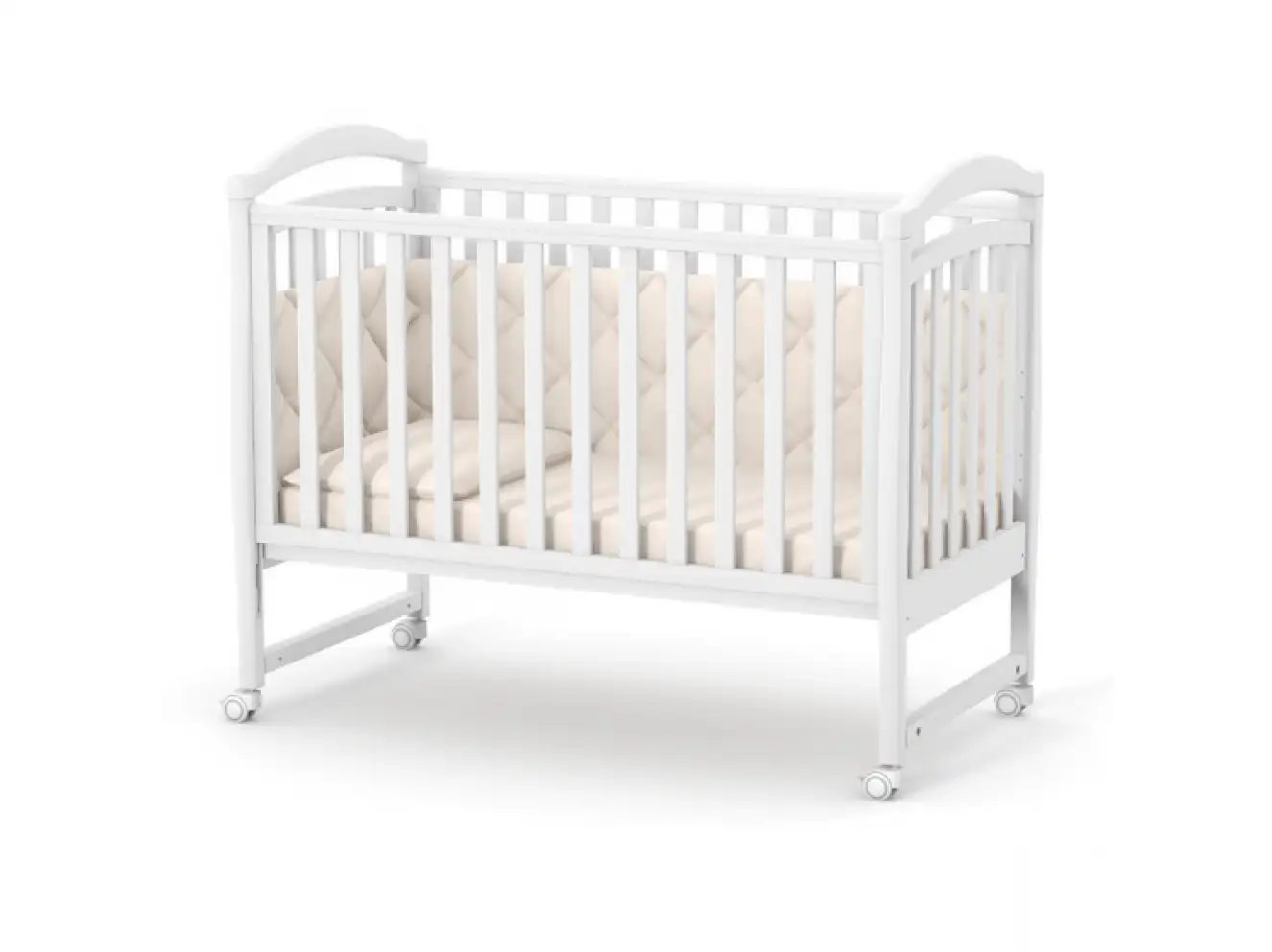 Дитяче ліжечко Верес Лд6 без ящика (Білий)