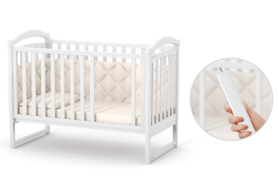 Дитяче ліжечко Верес Лд6 без ящика (Слонова Кость)