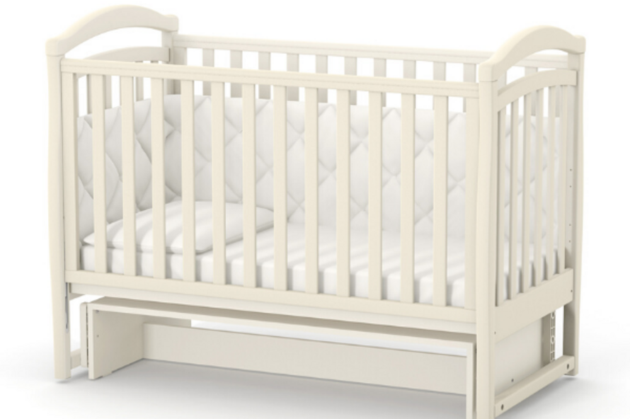 Дитяче ліжечко Верес Лд6 без ящика (Слонова Кость)