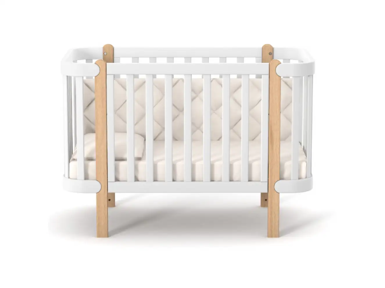 Дитяче ліжечко Верес Монако (Білий)