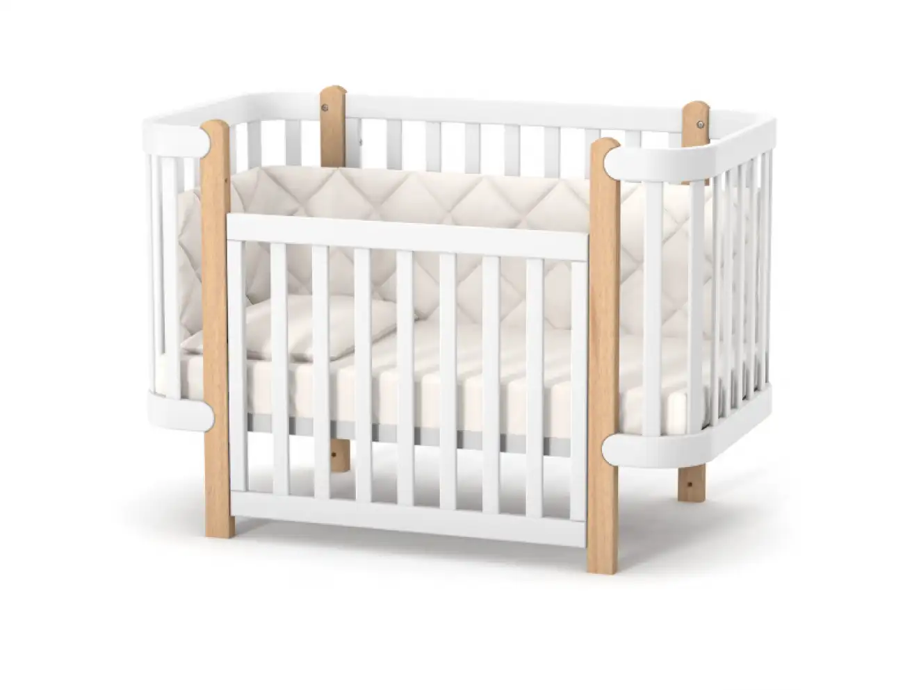 Дитяче ліжечко Верес Монако (Біло-Буковий)