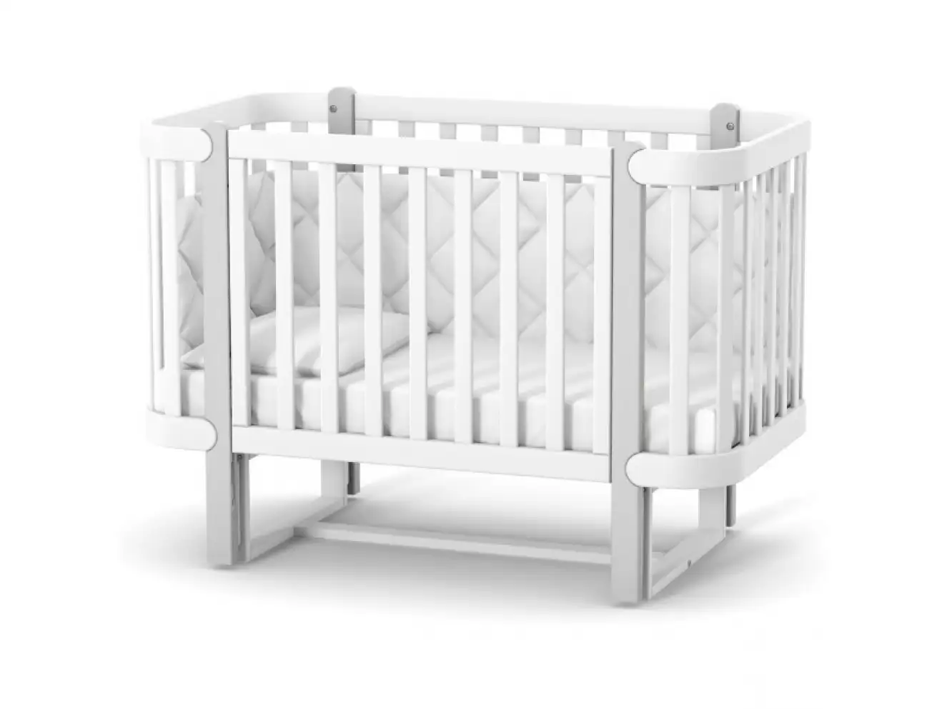 Детская кроватка Верес Монако (Бело-Серый) Детская кроватка Верес Монако (Бело-Серый)