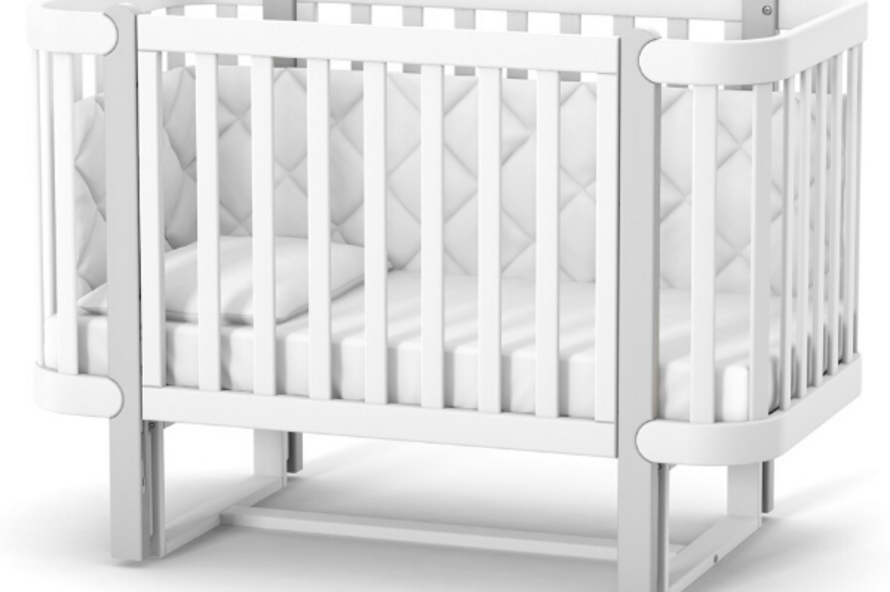 Детская кроватка Верес Монако (Бело-Серый)