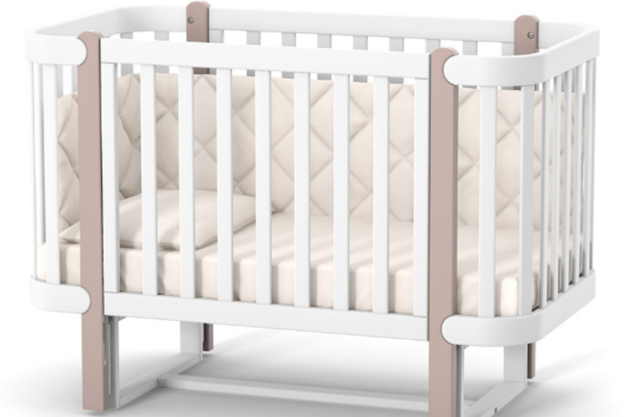 Дитяче ліжечко Верес Монако (Капучіно-Білий)