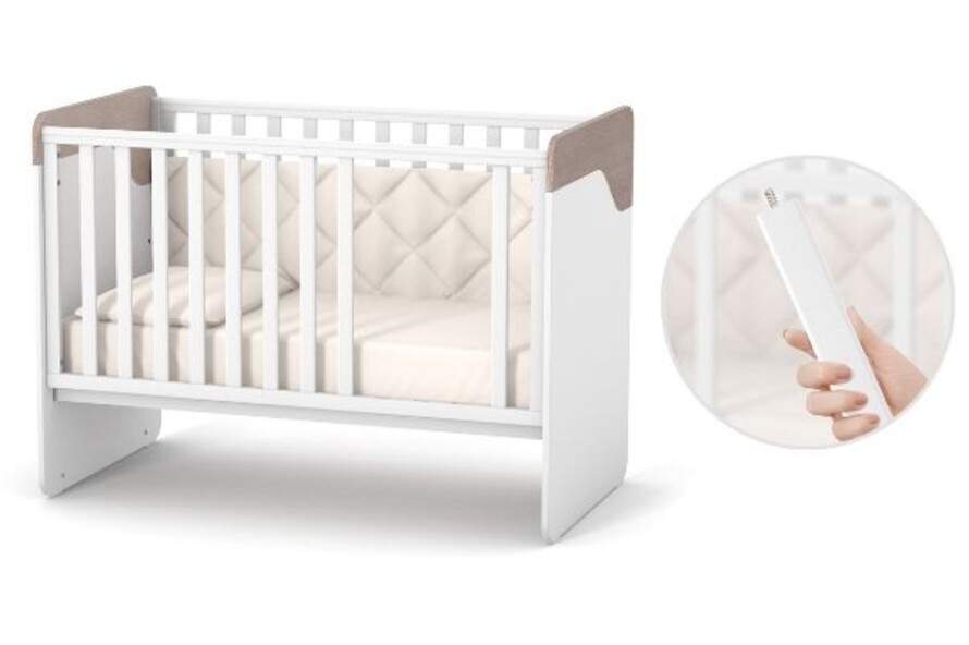 Детская кроватка Верес Сидней (Капучино-Белый)