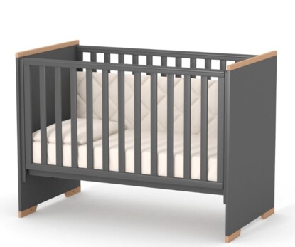 Дитяче ліжечко Верес Сіетл (темно-сірий)