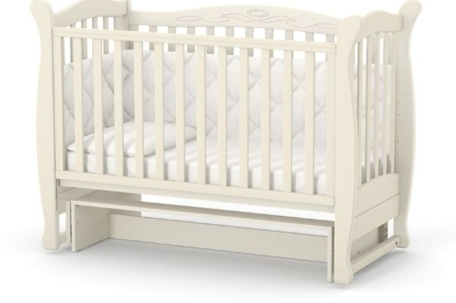 Дитяче ліжечко Верес Лд15 без ящика (Слонова Кость)