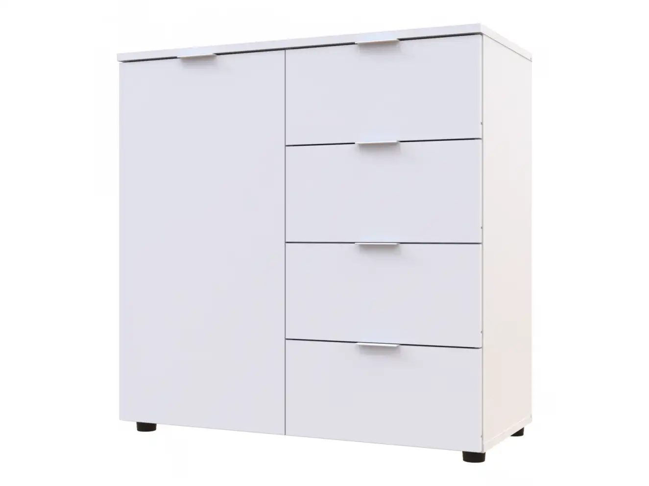 Комод Рон 1 1 фасад 4 шухляди Білий