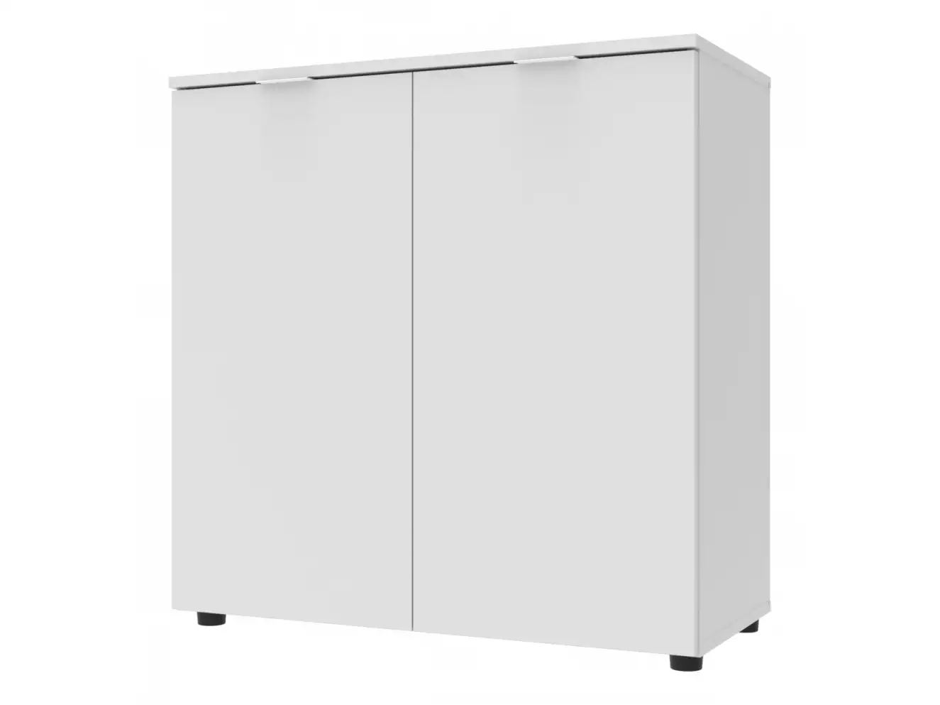 Комод Рон 3 2 фасада Белый