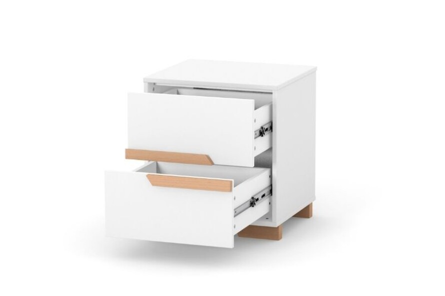 Тумбочка Верес Сиэтл (бело-буковый)