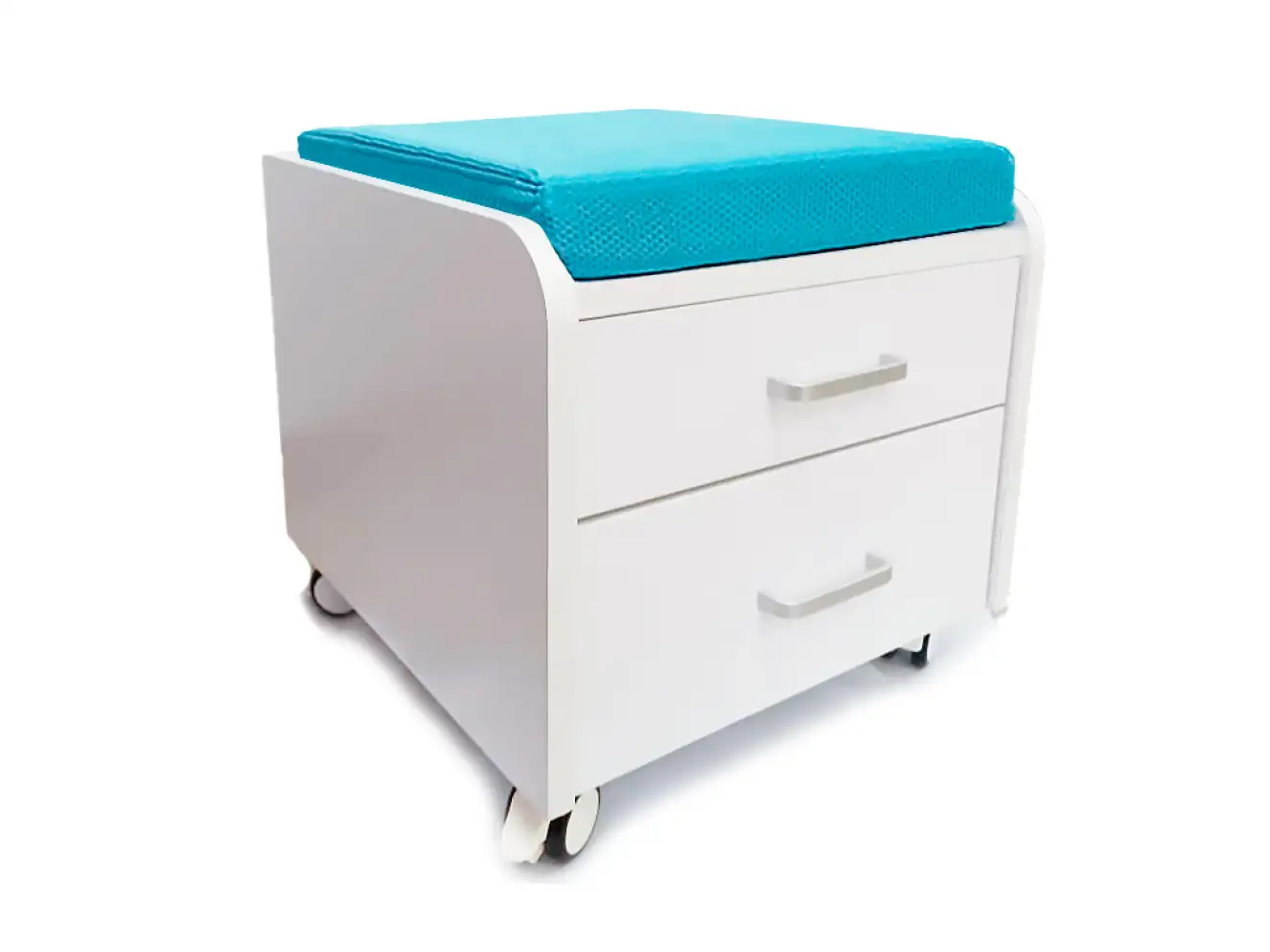 Тумбочка Mealux BD-C3 KBL с подушкой, цвет голубой