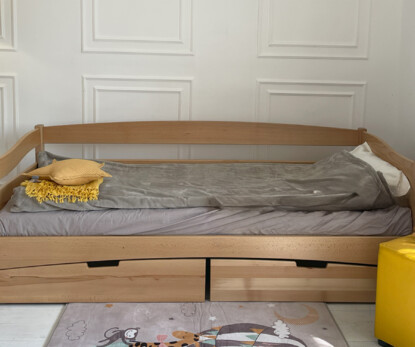 Дитяче ліжко з дерева Афіна (бук) Натуральний