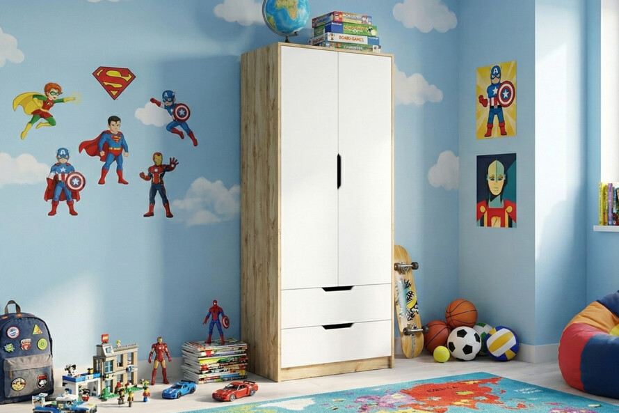 Шафа Тінейджер білий+тахо / Wardrobe Teenager