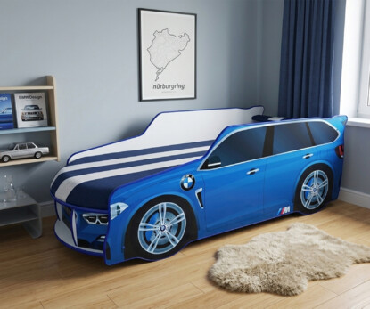 Ліжко машина Преміум БМВ / PREMIUM BMW  колір синій