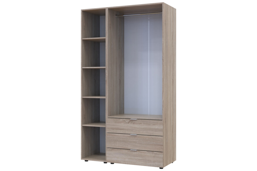 Шафа для одягу Гелар Дуб сонома 2ДСП/Дзеркало