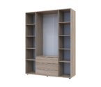 Розпашна Шафа для одягу Гелар Дуб Cонома 4 ДСП