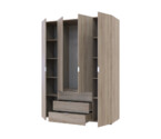 Розпашна Шафа для одягу Гелар Дуб Cонома 4 ДСП
