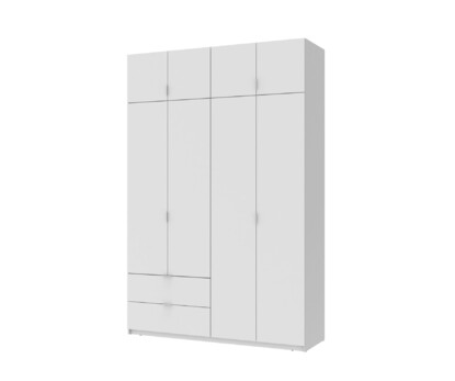 Розпашна Шафа для одягу Лукас Білий