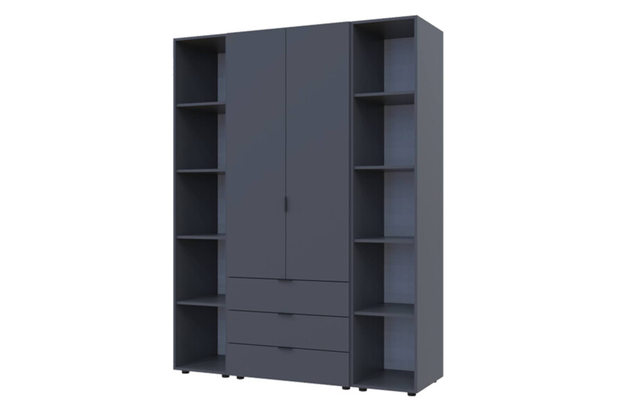 Комплект Гелар з 2 Етажерками Графіт 2 ДСП