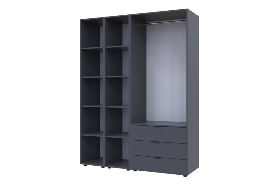 Комплект Гелар з 2 Етажерками Графіт 2 ДСП