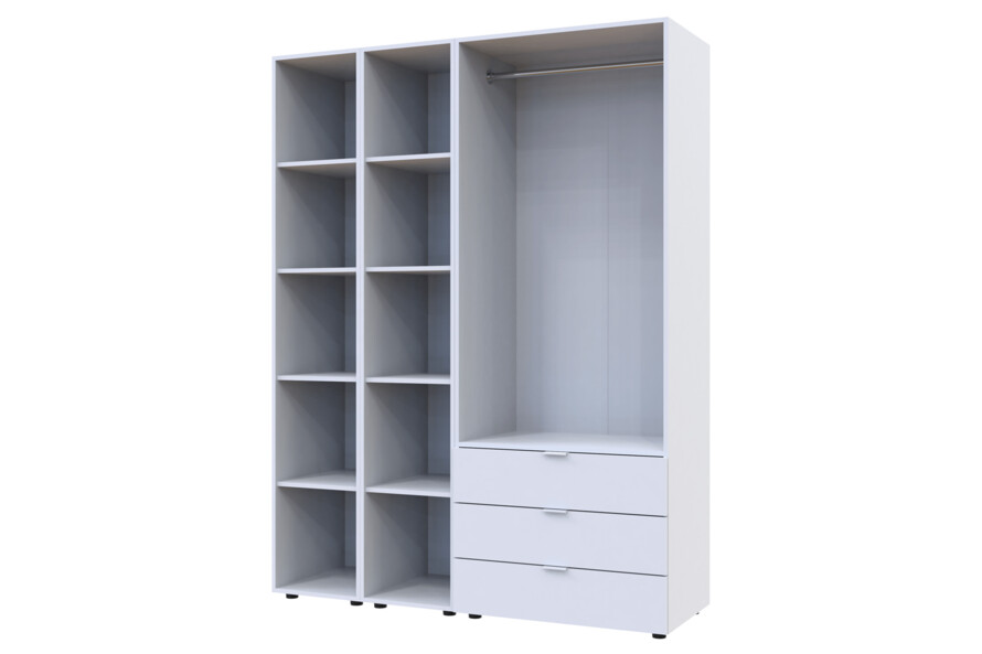 Комплект Гелар с 2 Этажерками Белый 2 ДСП