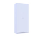 Шкаф для одежды Промо / Promo с полками Белый 2 ДСП