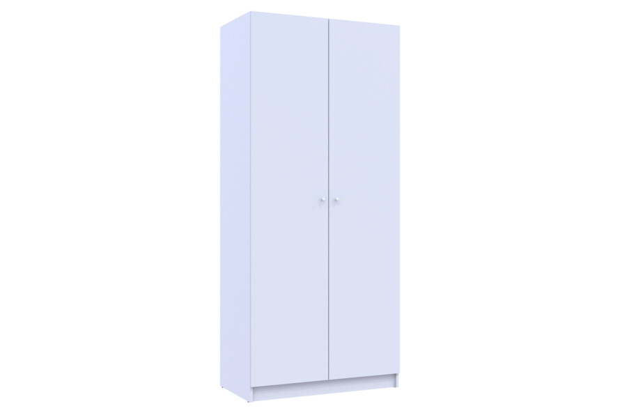 Шкаф для одежды Промо / Promo с полками Белый 2 ДСП