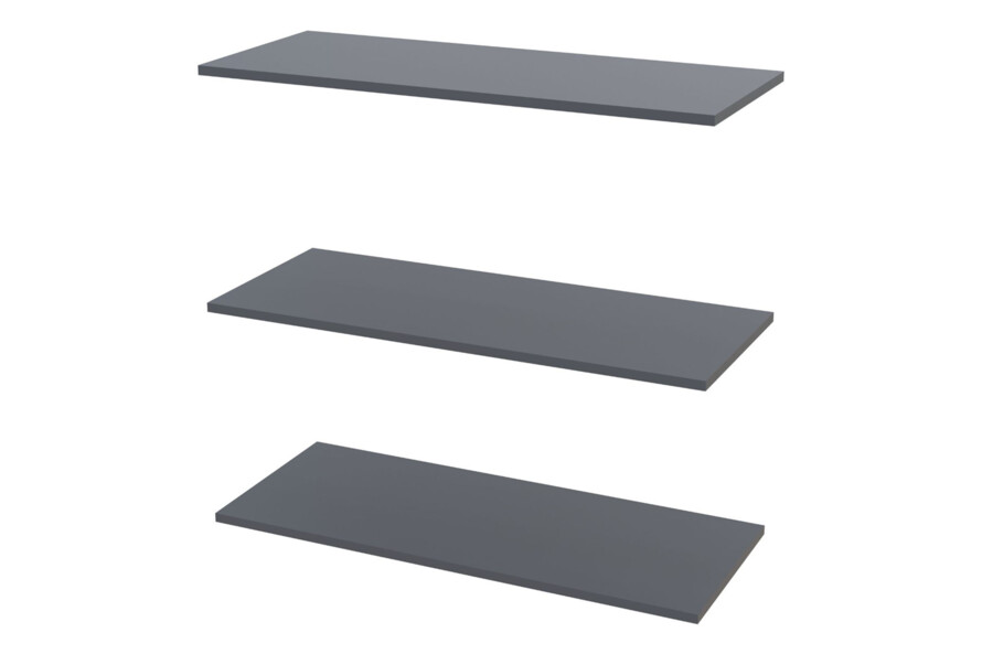 Шафа для одягу Промо / Promo з полицями Графіт 2 ДСП