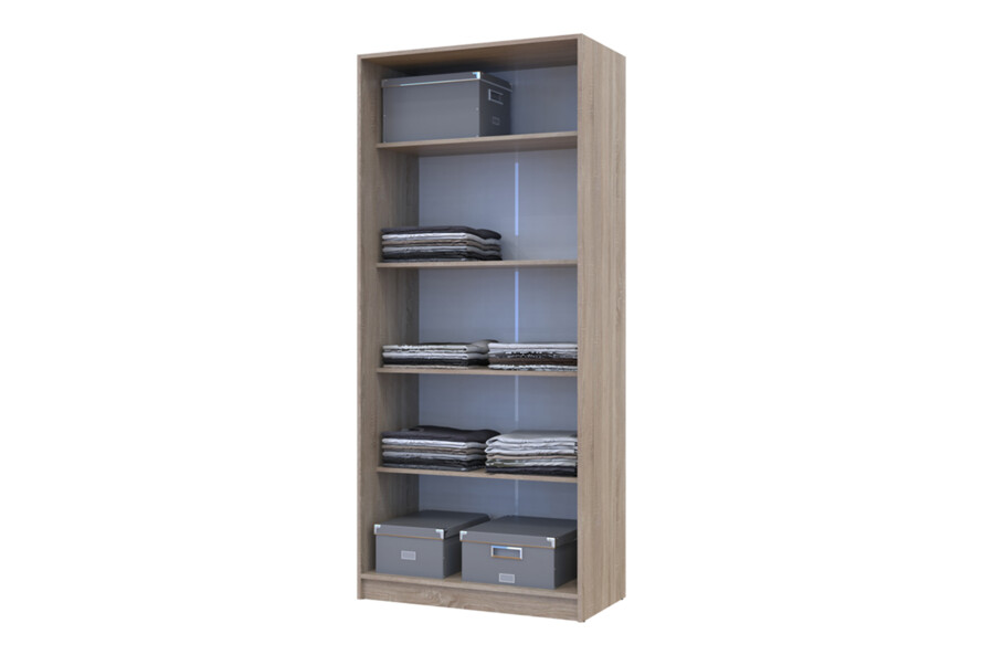 Шафа для одягу Промо / Promo з полицями Дуб Сонома 2 ДСП