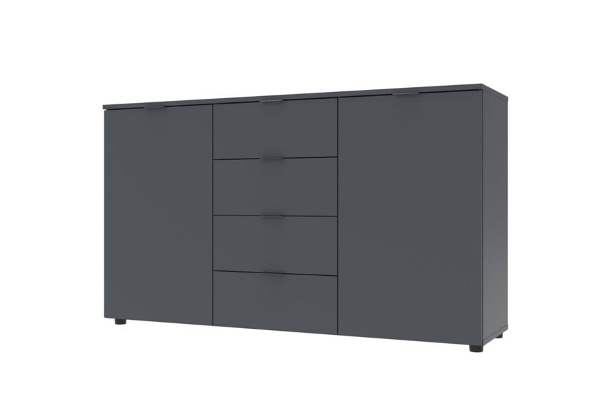 Комод Рон 5 Графіт 2 фасади 4 шухляди