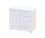 Комод Рон 1 1 фасад 4 шухляди Білий
