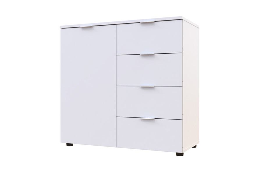Комод Рон 1 1 фасад 4 шухляди Білий