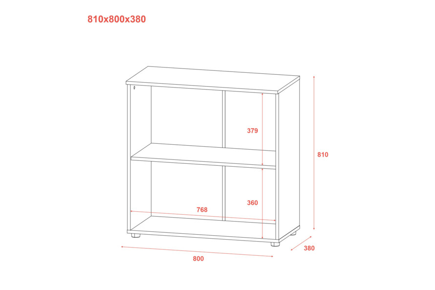 Комод Рон 3 2 фасади Графіт