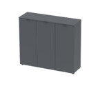 Комод Рон 6 3 фасада Графит