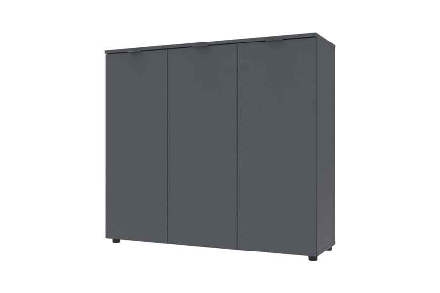 Комод Рон 6 3 фасада Графит