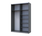 Шкаф купе G-Caiser Графит 2 ДСП