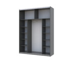 Шафа купе G-Caiser Графіт 2 ДСП / 3 частини