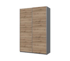 Шкаф купе G-Caiser Графит Дуб Евок 2 ДСП