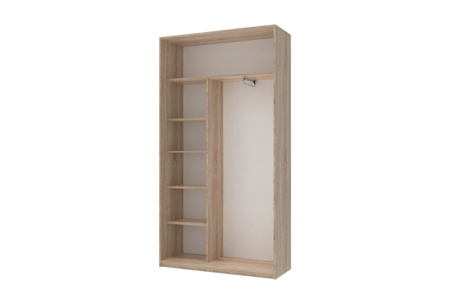 Шафа купе Сіті Лайт Дуб Cонома 2 ДСП