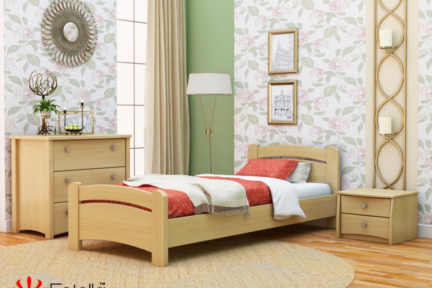 Кровать с дерева Венеция (бук) Натуральный