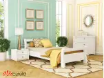 Кровать с дерева Диана (бук) Цвет Белый