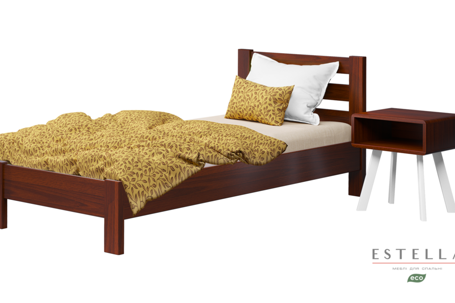 Ліжко дитяче Рената Люкс (бук) Колір Каштан