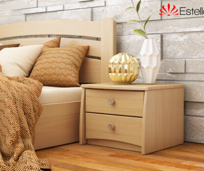 Тумба приліжкова Вега (В2) (Масив Бука) Колір Бук Натуральний