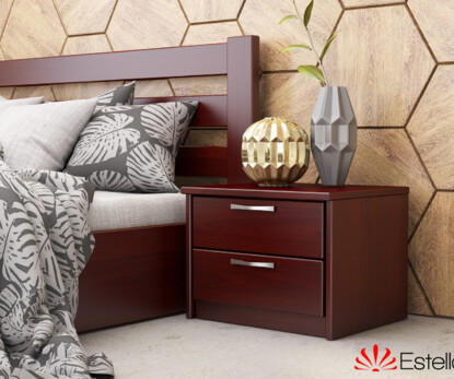 Тумба ліжкова Тесса (Т2) (Масив Бука) Колір Червоне Дерево